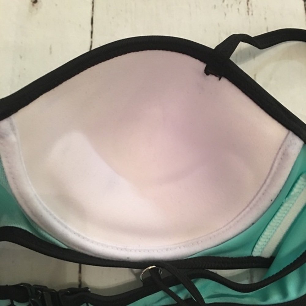 👙🍹BRIGHTER TURQUOISE & BLACK BOTTOMS-NEW🍹👙‎ - Picture 4 of 5